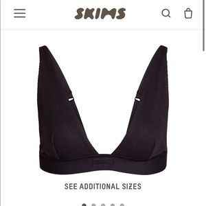 SKIMS Cotton Plunge Bralette